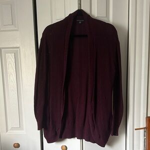 American Eagle Outfitters Maroon Knit Sweater